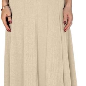 2025 Plain Maxi Long Dress for Women Sleeveless V-Neck Long Elegant Dress