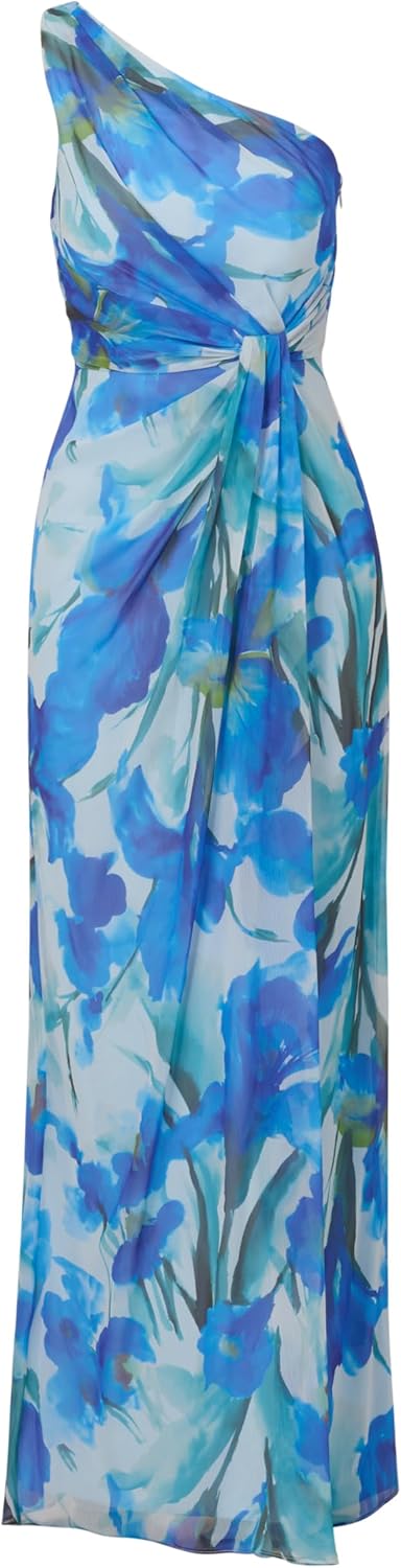 Adrianna Papell Women's Print Chiffon Long Dress - Image 5