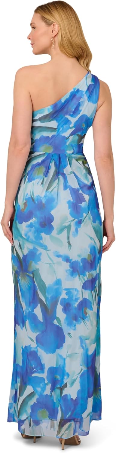 Adrianna Papell Women's Print Chiffon Long Dress - Image 2