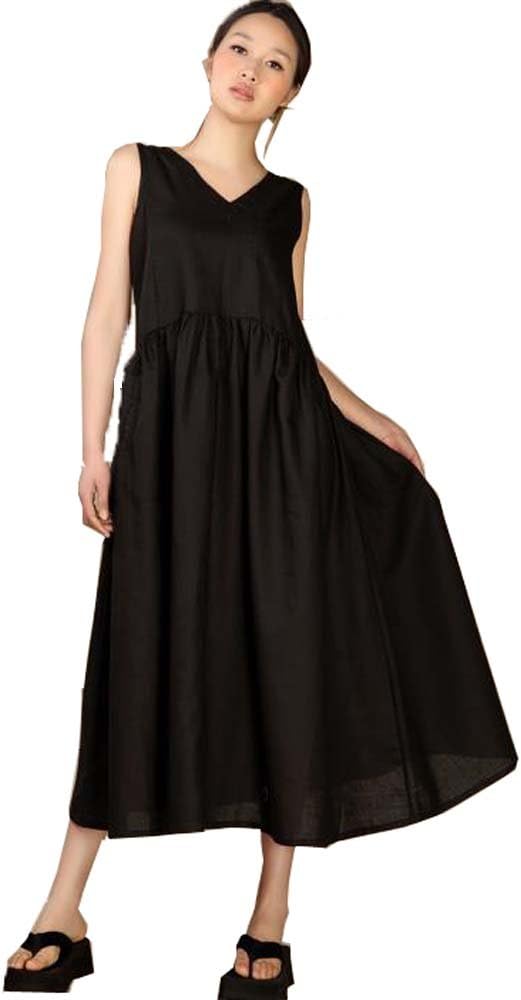 Angel&Lily 3 Colors Handmade Linen Maxi SummerBeach Dress plus1x-10x(SZ16-52) - Image 4