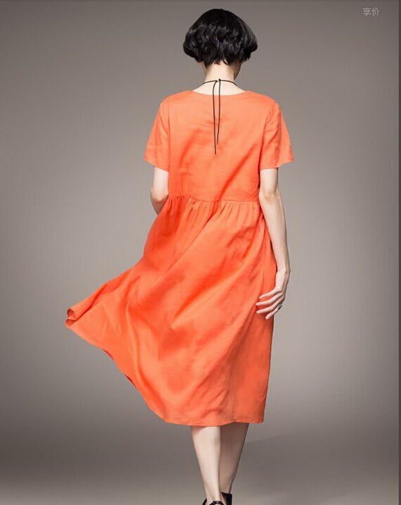 Angel&Lily Linen Loose fit Casual Work Long Maxi Dress plus1x-10x - Image 3