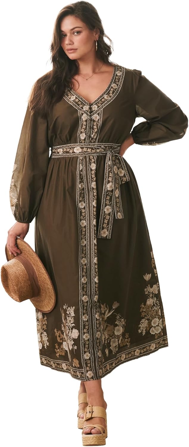 Avenue Women's Plus Size Ethereal Escape Maxi Dress - Image 6