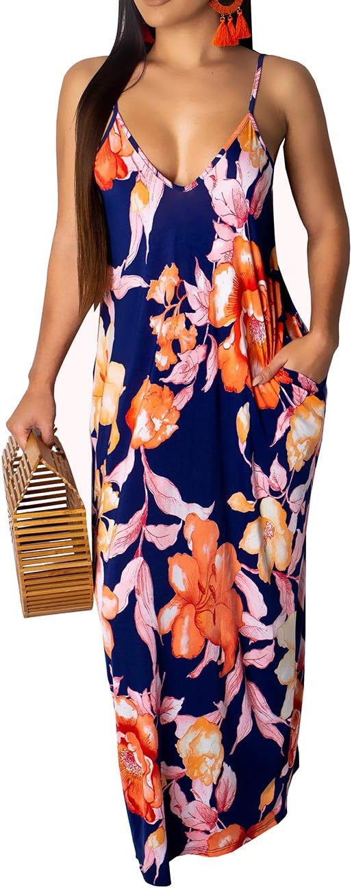 BessCops Summer Maxi Dresses for Women 2025 Plus Size Sundresses Casual Fashion Sleeveless Loose Long Sexy Dress with Pockets - Image 7