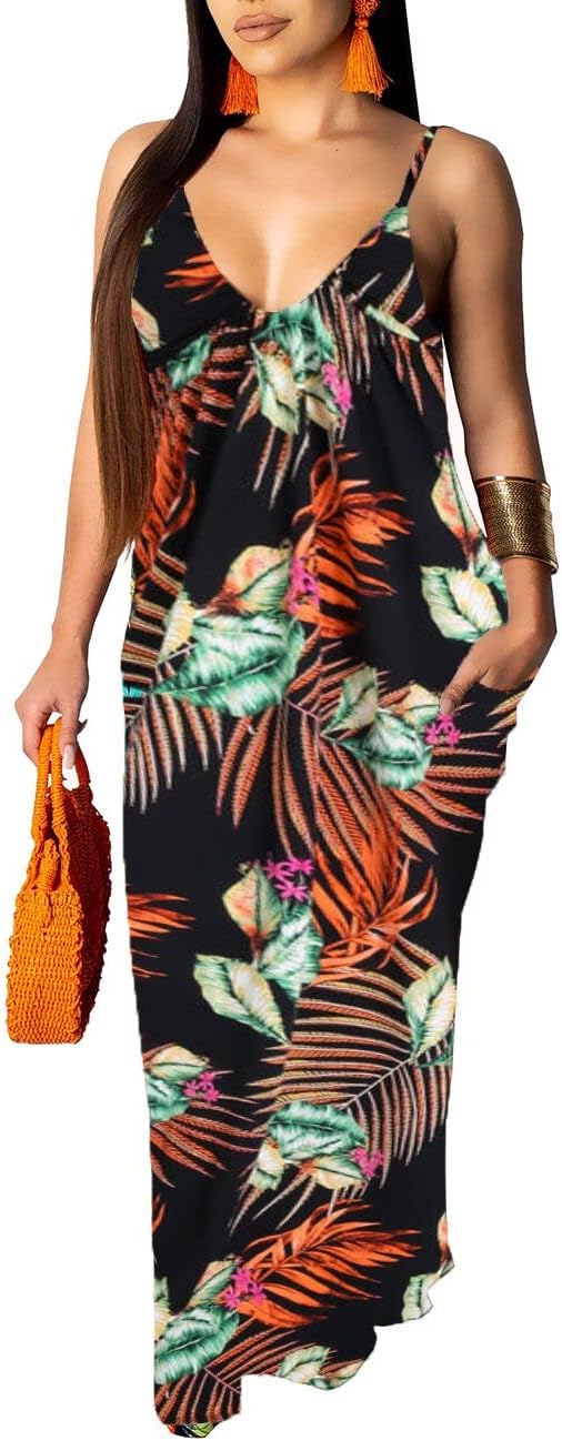 BessCops Summer Maxi Dresses for Women 2025 Plus Size Sundresses Casual Fashion Sleeveless Loose Long Sexy Dress with Pockets - Image 20