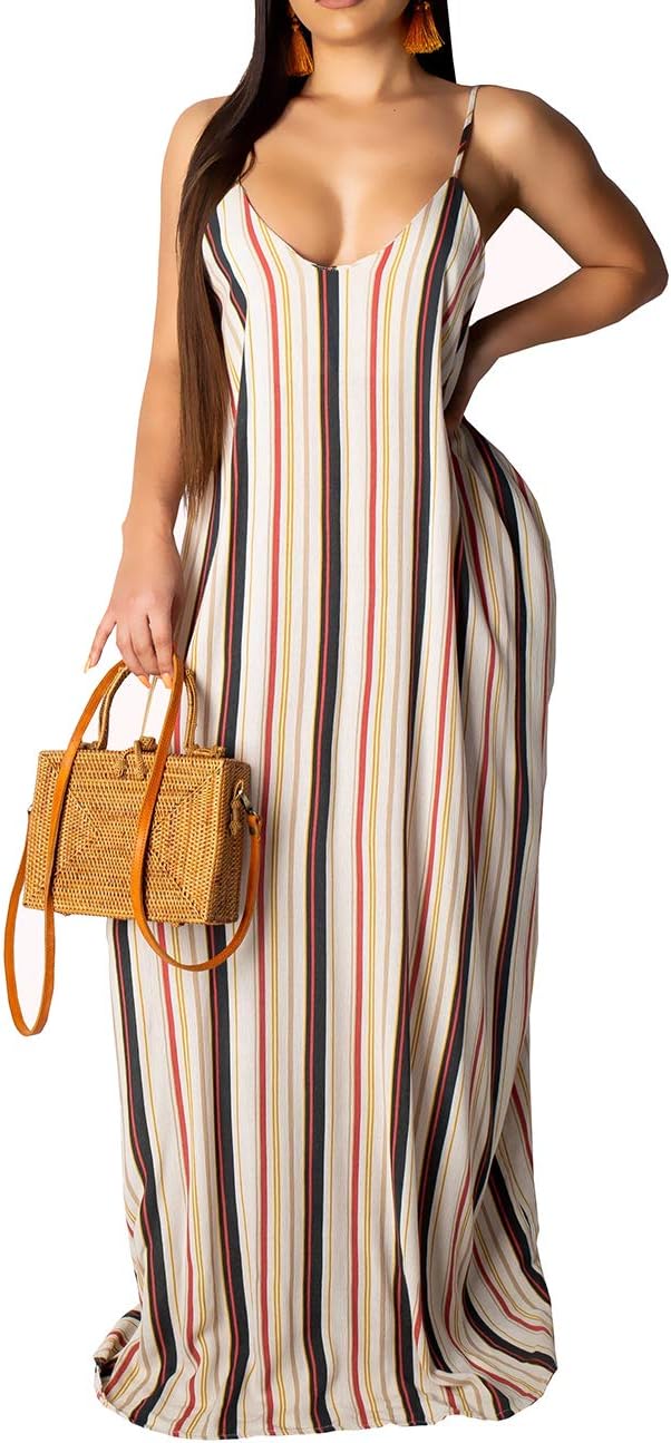 BessCops Summer Maxi Dresses for Women 2025 Plus Size Sundresses Casual Fashion Sleeveless Loose Long Sexy Dress with Pockets - Image 17