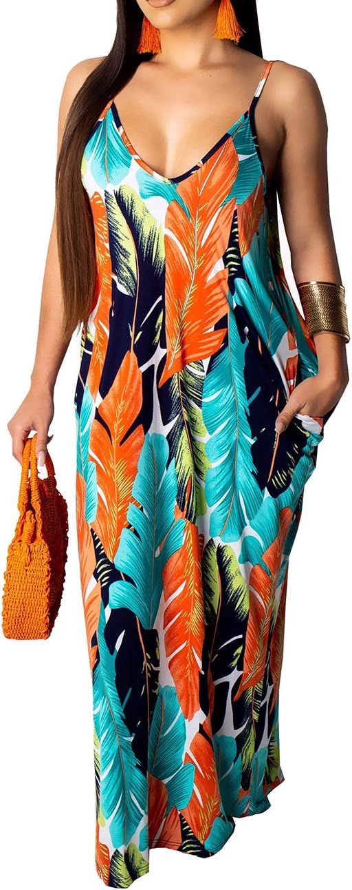 BessCops Summer Maxi Dresses for Women 2025 Plus Size Sundresses Casual Fashion Sleeveless Loose Long Sexy Dress with Pockets - Image 15