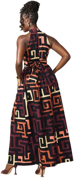 D'IYANU | Ronke African Print Dress for Women \u2013 Elegant African Attire \u2013 Ankara & Kente Dress in Regular & Plus Sizes - Image 8