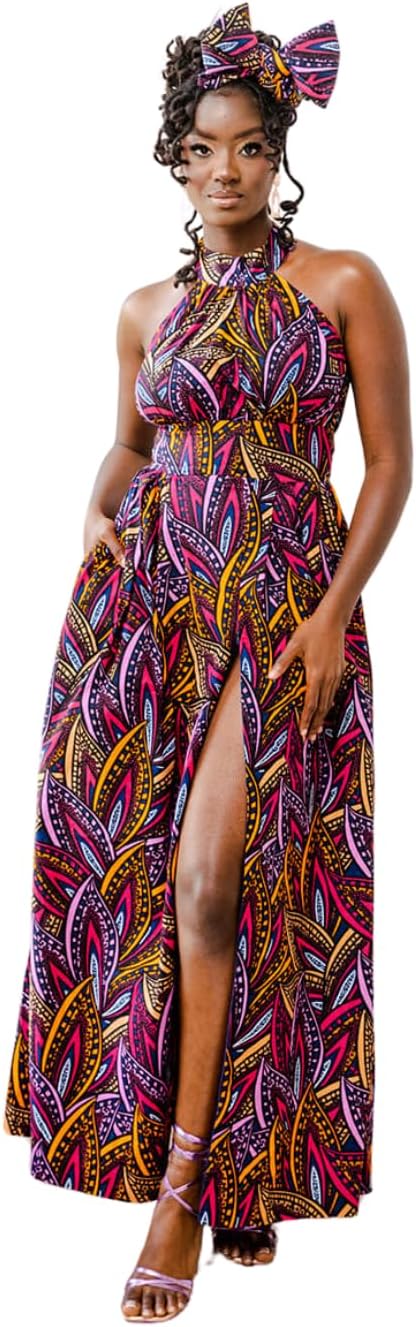 D'IYANU | Ronke African Print Dress for Women \u2013 Elegant African Attire \u2013 Ankara & Kente Dress in Regular & Plus Sizes - Image 10