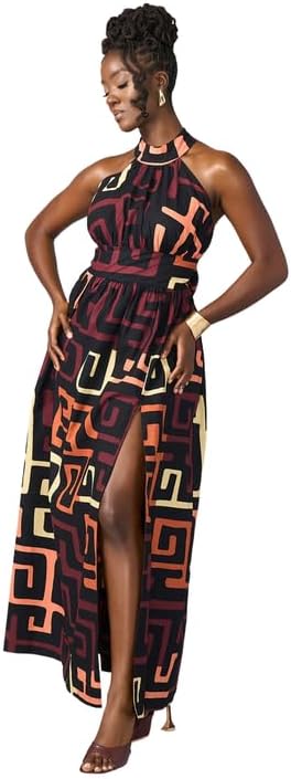 D'IYANU | Ronke African Print Dress for Women \u2013 Elegant African Attire \u2013 Ankara & Kente Dress in Regular & Plus Sizes - Image 6
