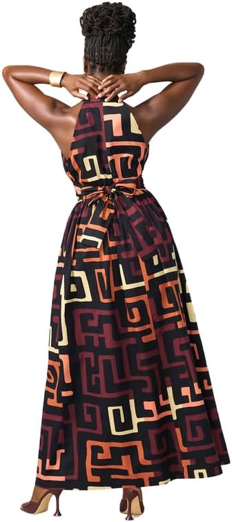 D'IYANU | Ronke African Print Dress for Women \u2013 Elegant African Attire \u2013 Ankara & Kente Dress in Regular & Plus Sizes - Image 5