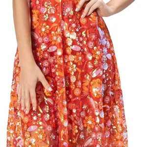 Dress the Population Women's Ariyah Fit and Flare Maxi Dress