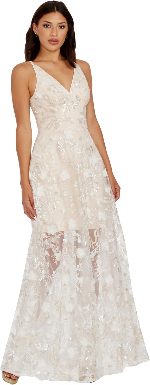 Dress the Population Women's Sidney Fit and Flare Maxi Dress - Image 2