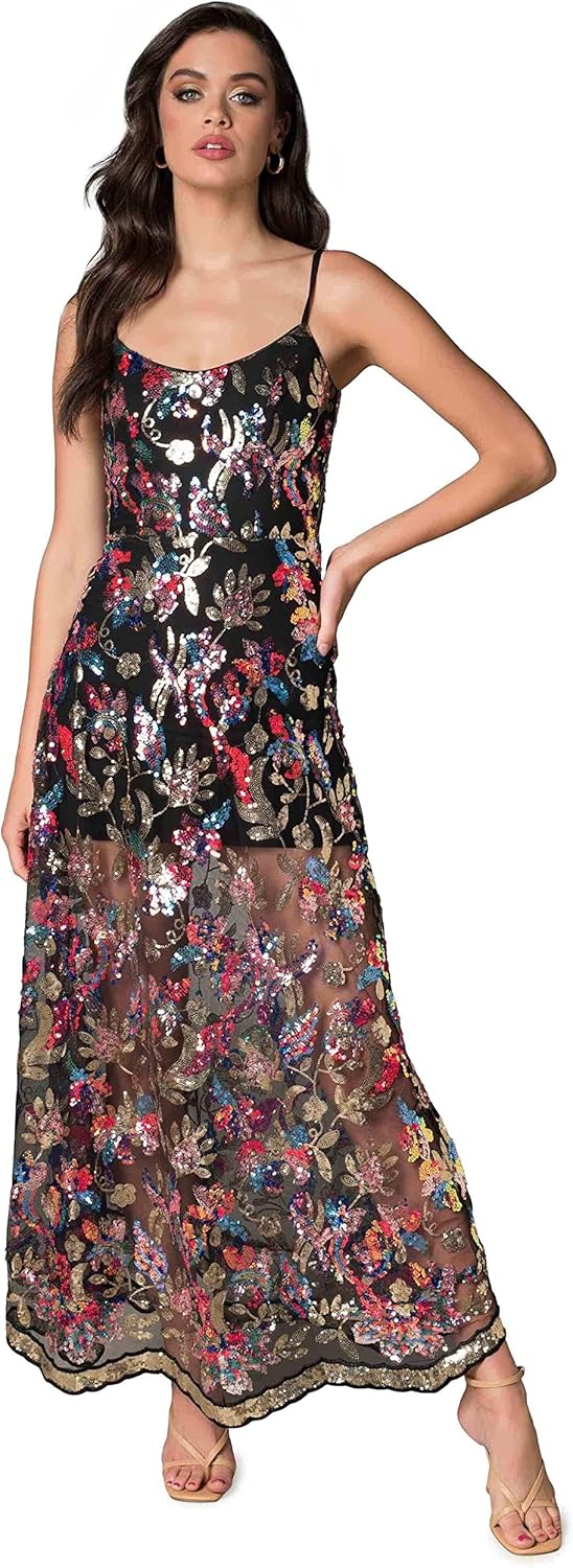 Dress the Population Women's Umalina Fit and Flare Maxi Dress - Image 5