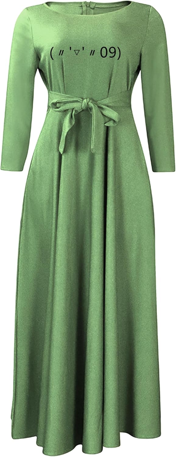 EIDEFE Womens Elegant Soft Long Sleeve Dresses Oversize Fashion Maxi Dress Slim Dresses - Image 14