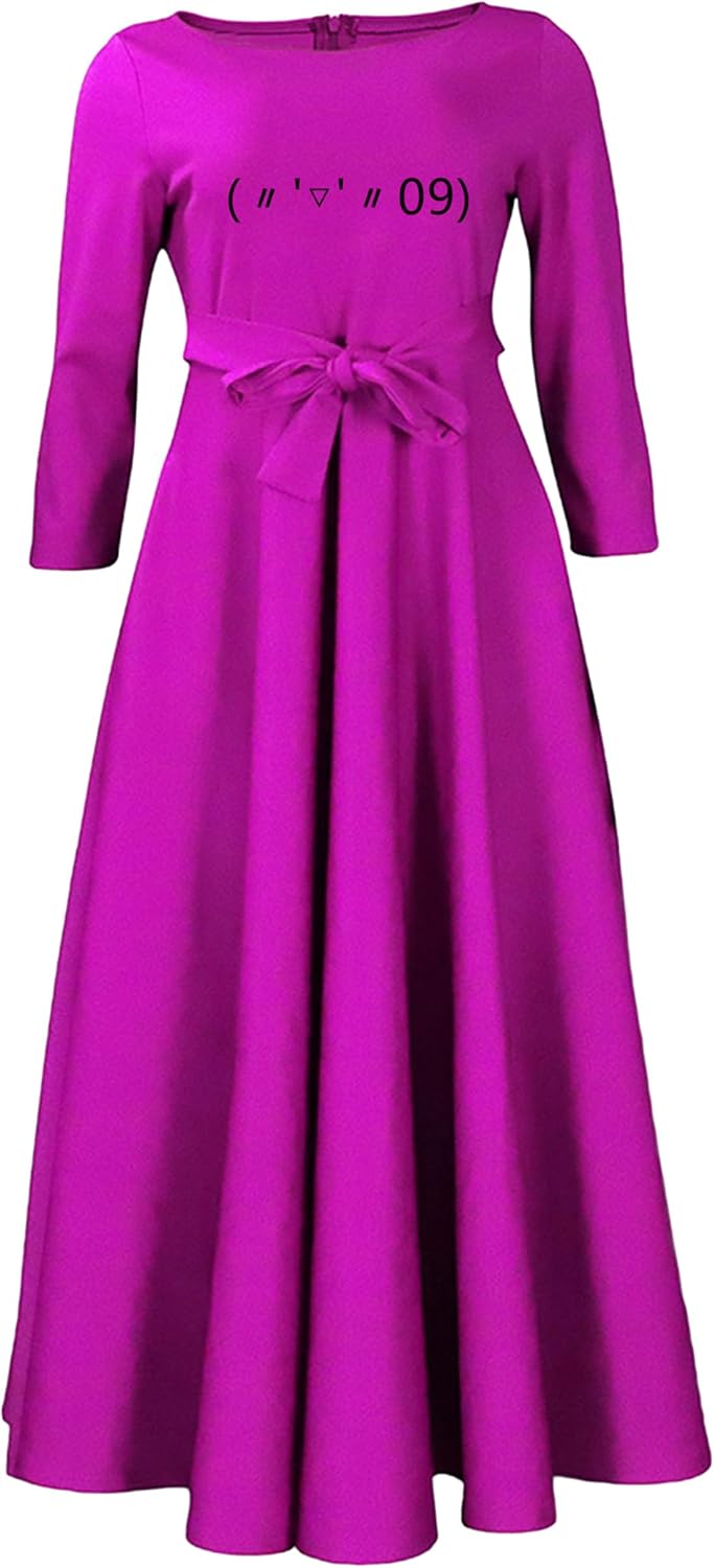 EIDEFE Womens Elegant Soft Long Sleeve Dresses Oversize Fashion Maxi Dress Slim Dresses - Image 20