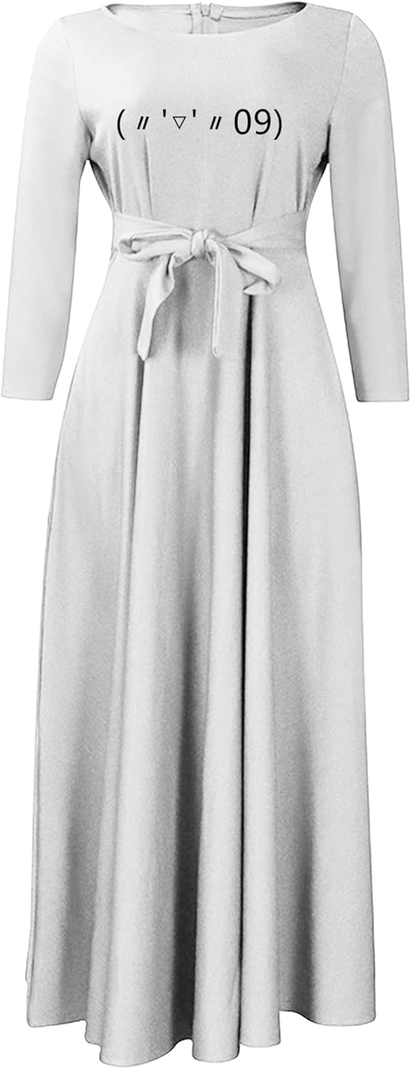EIDEFE Womens Elegant Soft Long Sleeve Dresses Oversize Fashion Maxi Dress Slim Dresses - Image 16