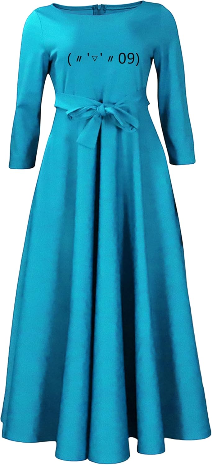 EIDEFE Womens Elegant Soft Long Sleeve Dresses Oversize Fashion Maxi Dress Slim Dresses - Image 7