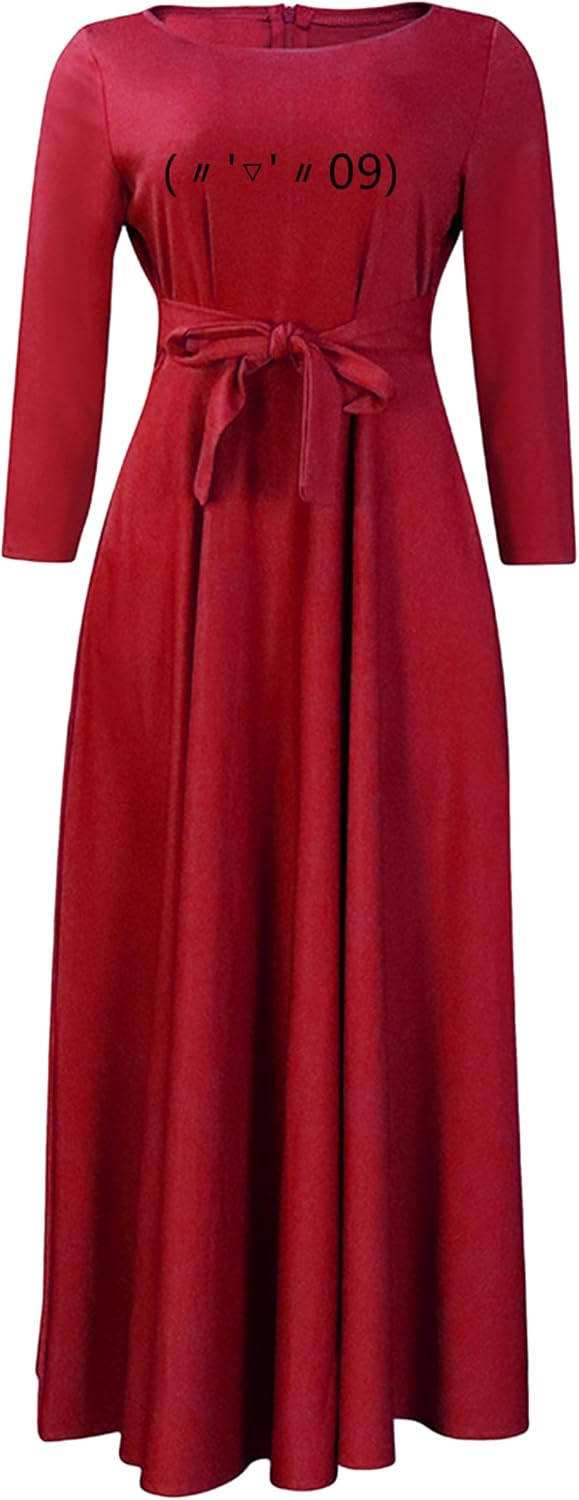 EIDEFE Womens Elegant Soft Long Sleeve Dresses Oversize Fashion Maxi Dress Slim Dresses - Image 12