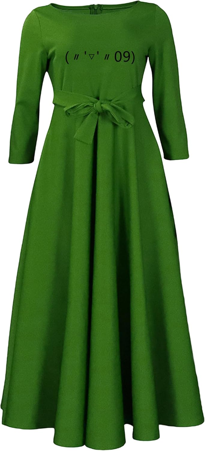 EIDEFE Womens Elegant Soft Long Sleeve Dresses Oversize Fashion Maxi Dress Slim Dresses - Image 4