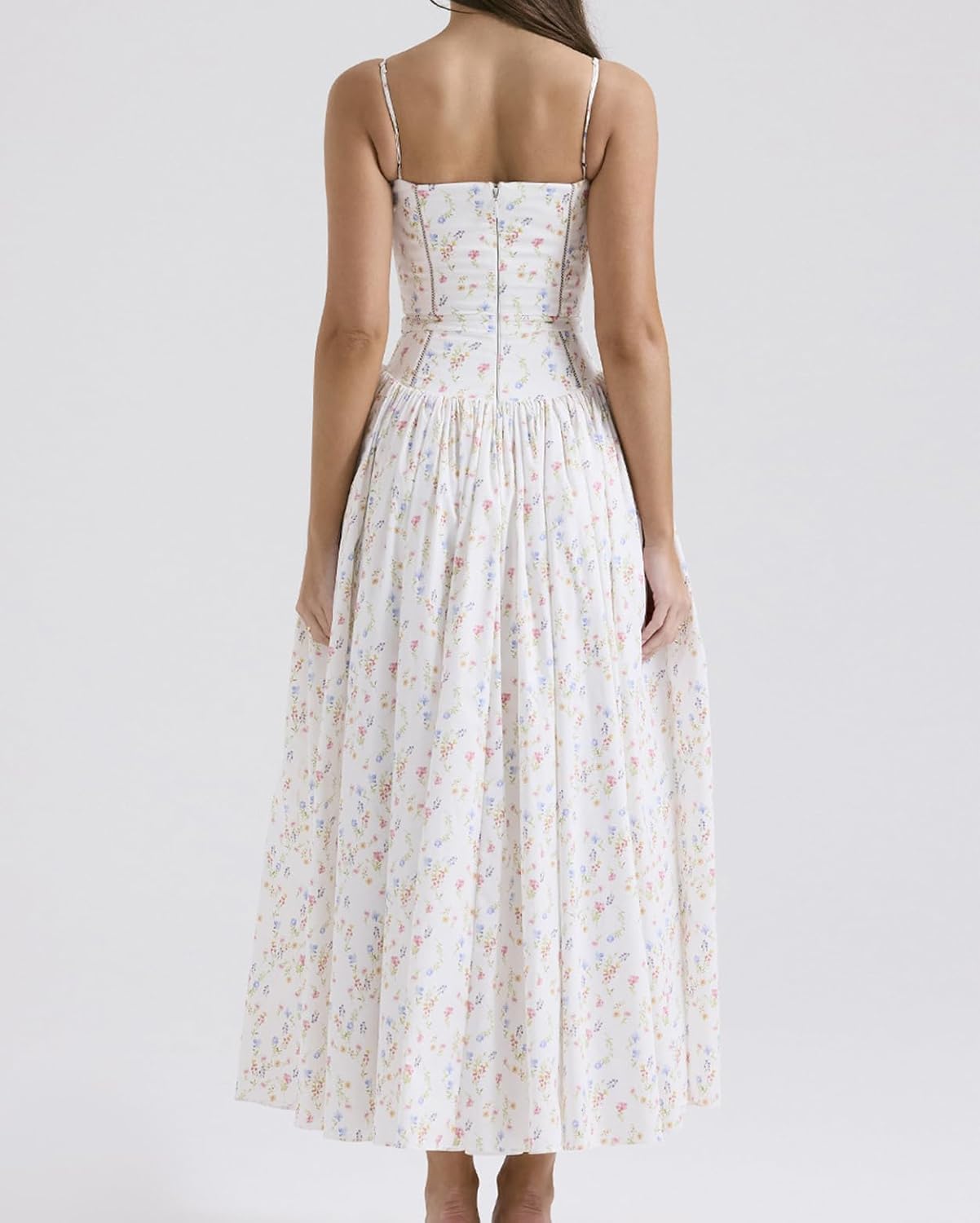 houstil Women's Strap Casual Wedding Guest Summer Dress Maxi Corset Holiday Party Beach Cocktail Evening Dresses - Image 2