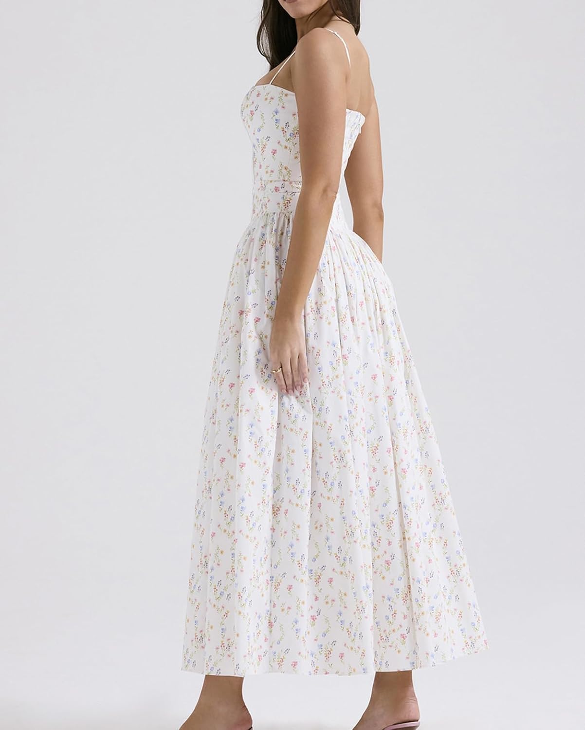 houstil Women's Strap Casual Wedding Guest Summer Dress Maxi Corset Holiday Party Beach Cocktail Evening Dresses - Image 5