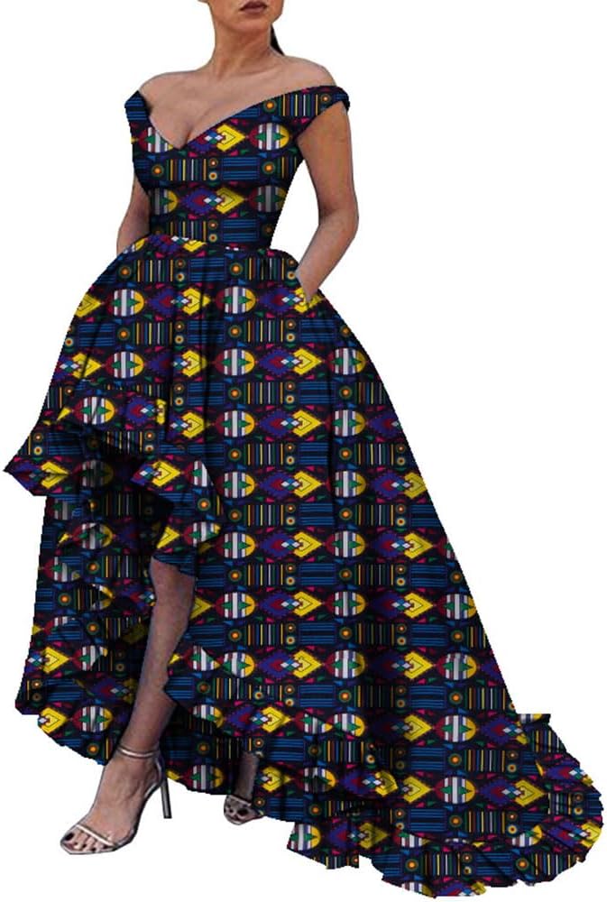 iooiooi African Dresses for Women Party Robe Plus Size Print Dashiki Dinner Dress - Image 11