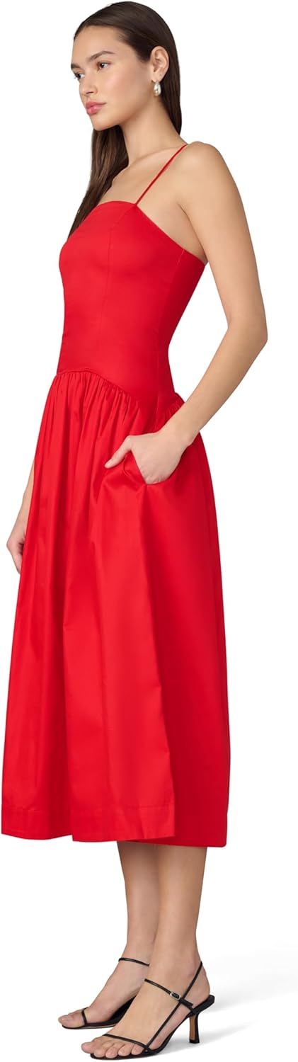 Joe's Women's The Mara Fit and Flare Thin Strap Maxi Dress with Pockets - Image 2