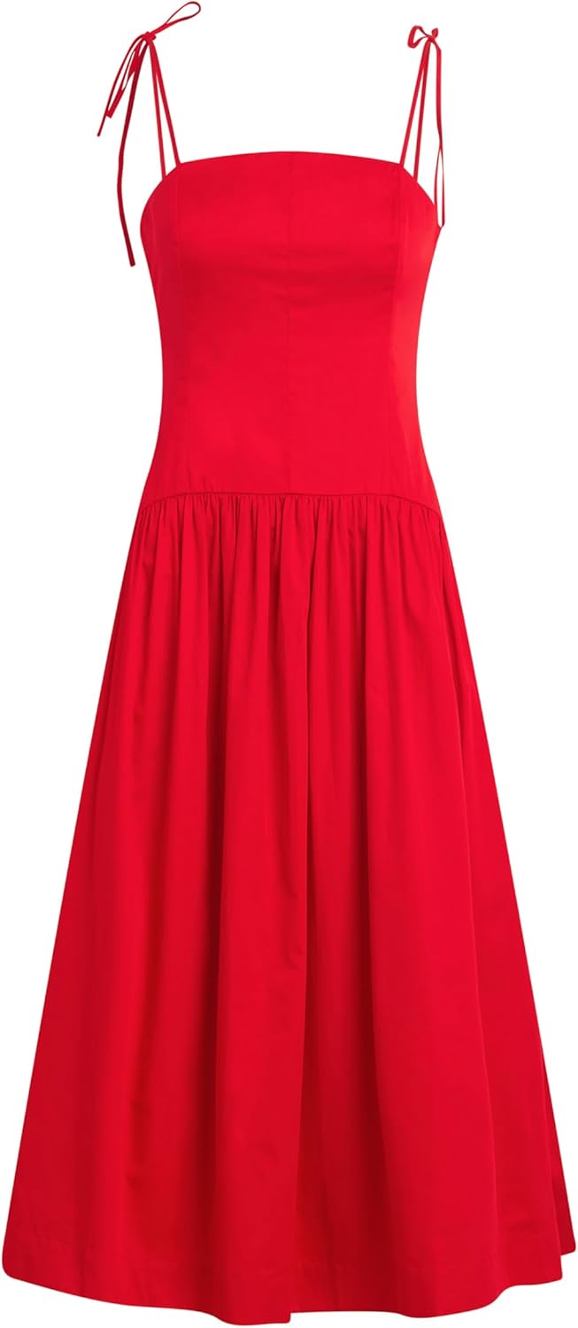 Joe's Women's The Mara Fit and Flare Thin Strap Maxi Dress with Pockets - Image 6