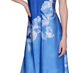 KARL LAGERFELD Women's Sleeveless Halter Neck Maxi Dress