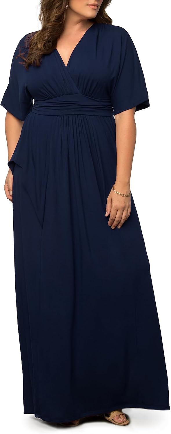 Kiyonna Plus Size Indie Flair Maxi Dress | Women's Boho Long Dress for Wedding Guest, Cocktail, Party, or Work - Image 4
