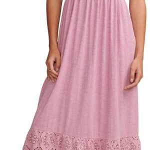 Lucky Brand Womens Women's Cutwork Maxi Dress