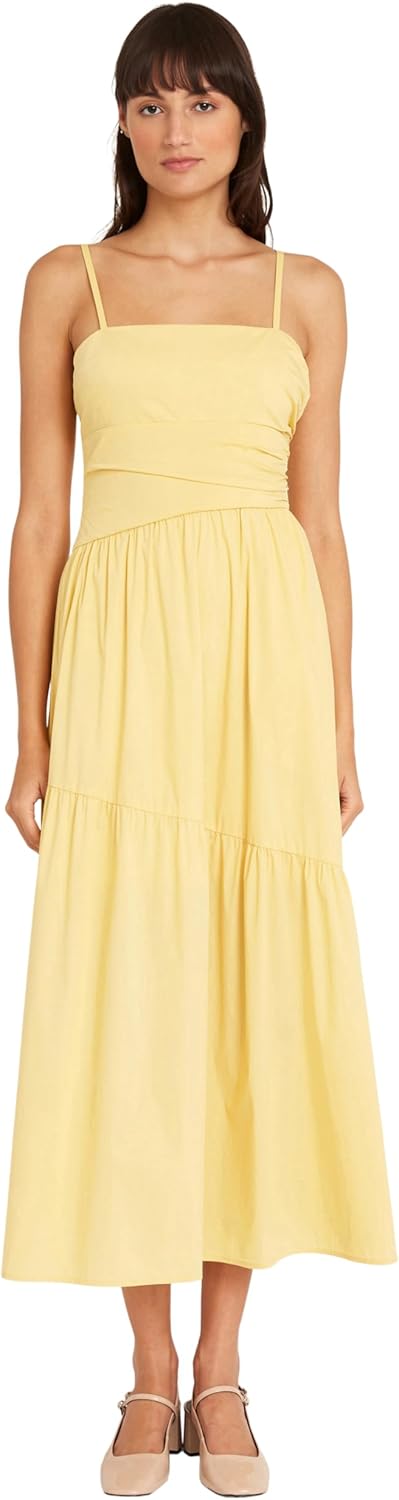 Luxely Spaghetti Strap Angled Tiered Maxi Pockets | Summer Casual Dresses for Women - Image 2