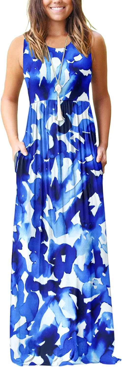 MOLERANI Women's Loose Plain Maxi Dresses Casual Long Dresses with Pockets - Image 15