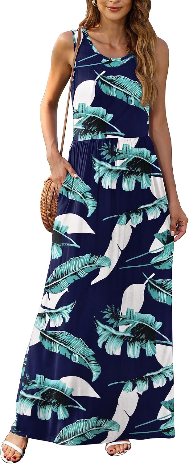 MOLERANI Women's Loose Plain Maxi Dresses Casual Long Dresses with Pockets - Image 23