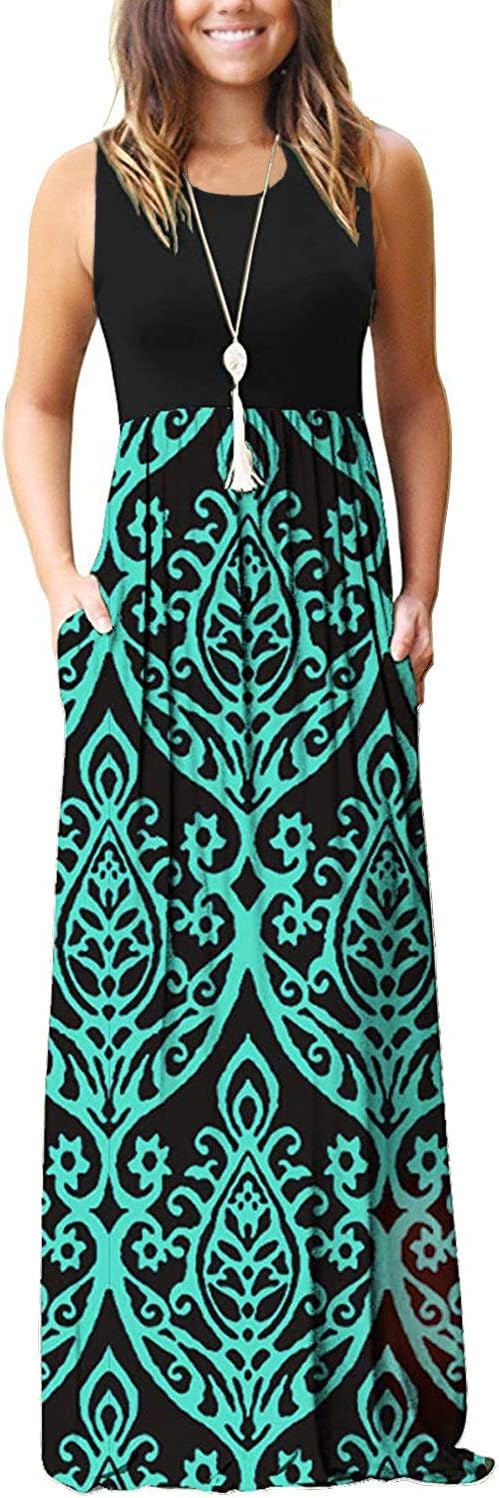 MOLERANI Women's Loose Plain Maxi Dresses Casual Long Dresses with Pockets - Image 9