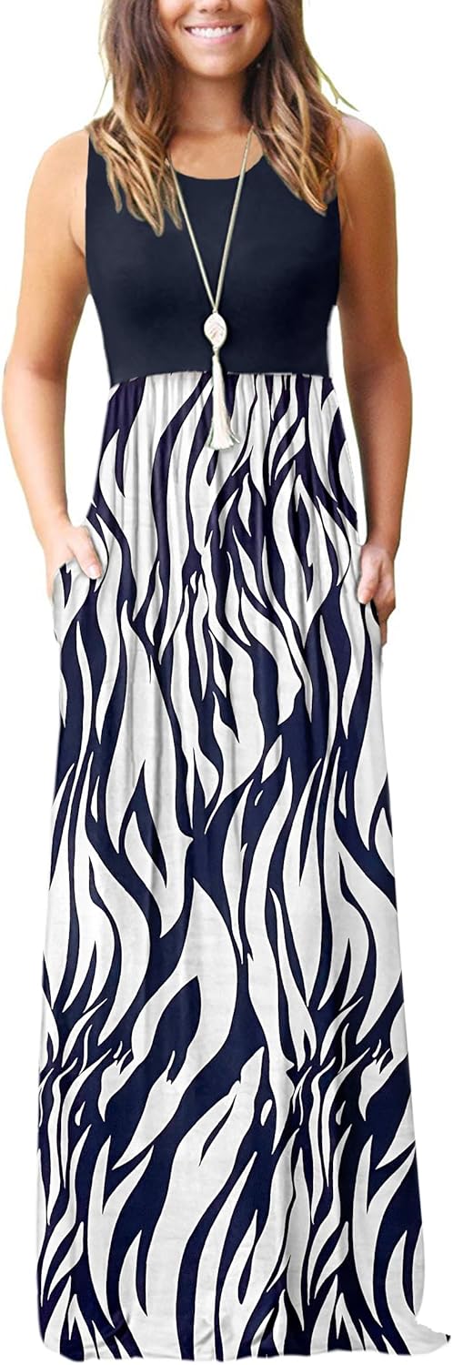 MOLERANI Women's Loose Plain Maxi Dresses Casual Long Dresses with Pockets - Image 38