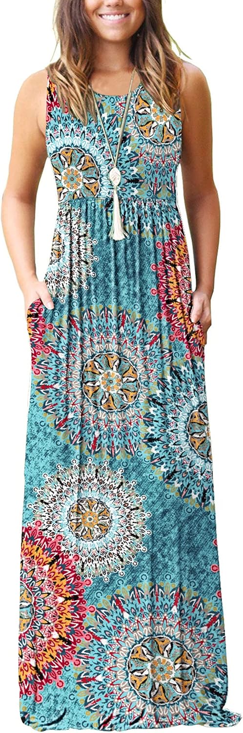 MOLERANI Women's Loose Plain Maxi Dresses Casual Long Dresses with Pockets - Image 19