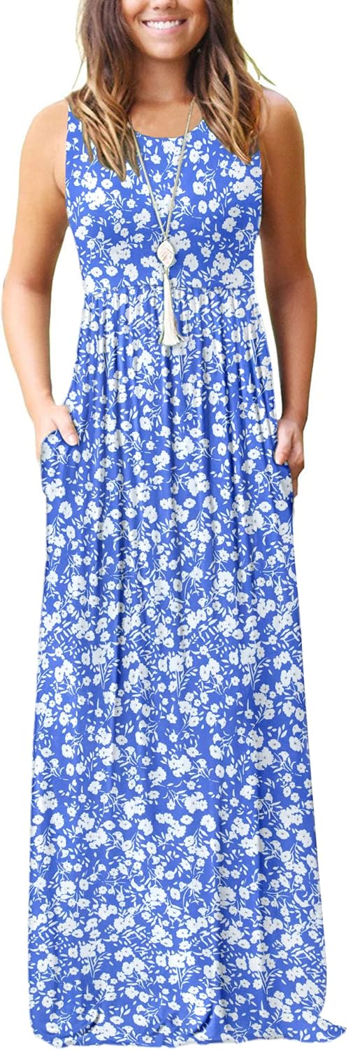 MOLERANI Women's Loose Plain Maxi Dresses Casual Long Dresses with Pockets - Image 5