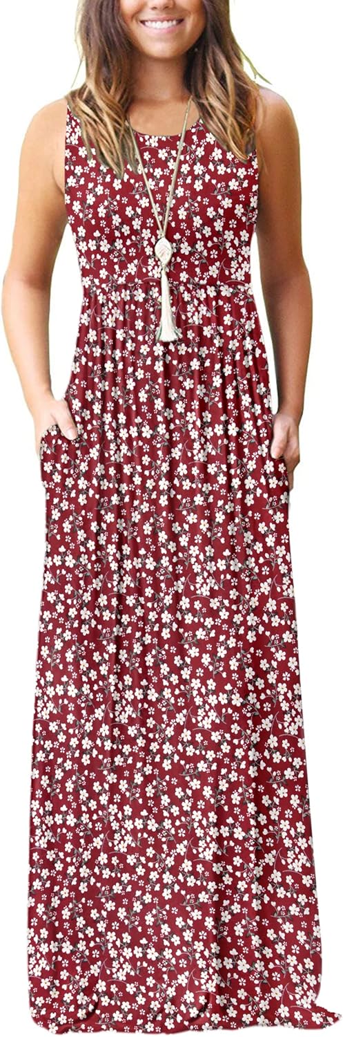 MOLERANI Women's Loose Plain Maxi Dresses Casual Long Dresses with Pockets - Image 10