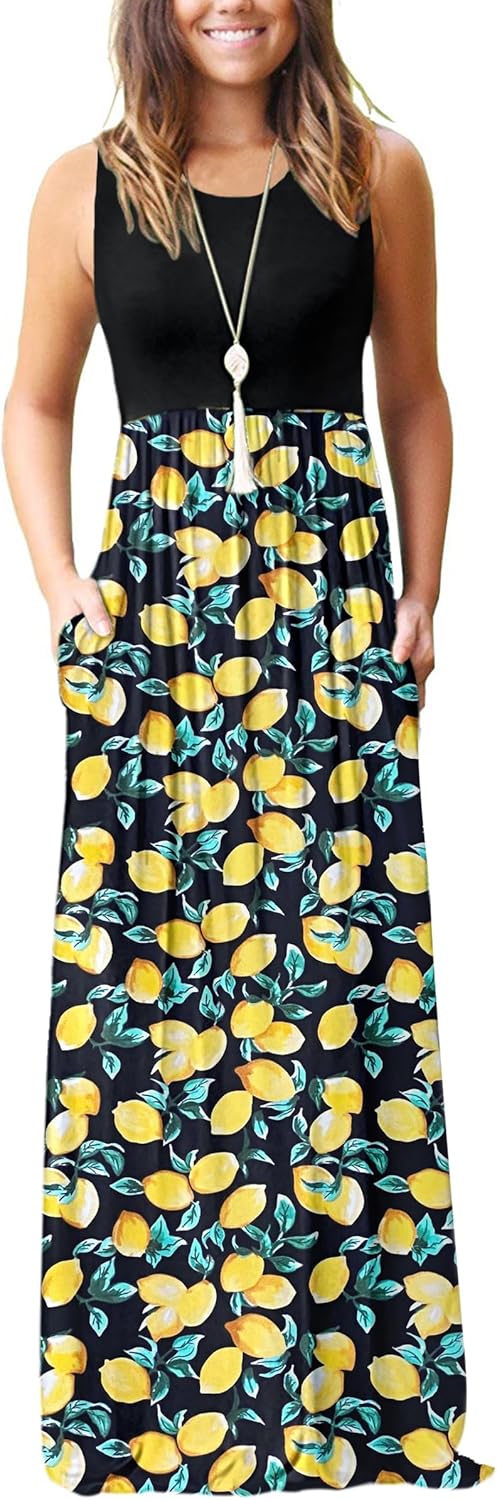 MOLERANI Women's Loose Plain Maxi Dresses Casual Long Dresses with Pockets - Image 13