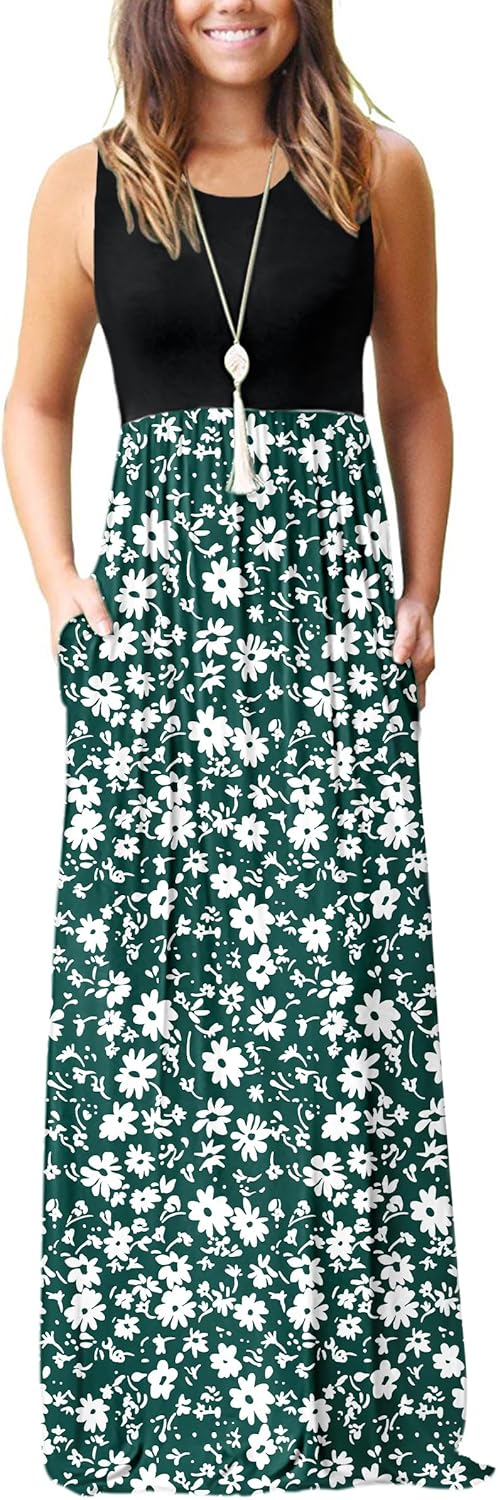 MOLERANI Women's Loose Plain Maxi Dresses Casual Long Dresses with Pockets - Image 46