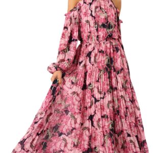 Petal & Pup Women's Hilary Pleated Maxi Dress