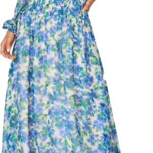 Shoshanna Women's Watercolor Rose Floral Athena Dress