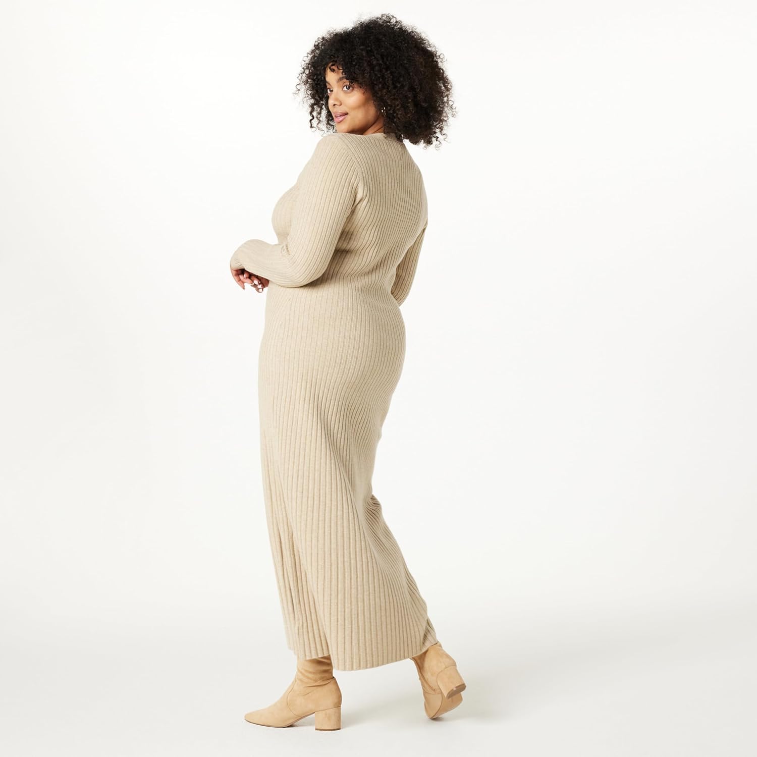 The Drop Women's Ashlyn Ribbed Sweater Maxi Dress - Image 6