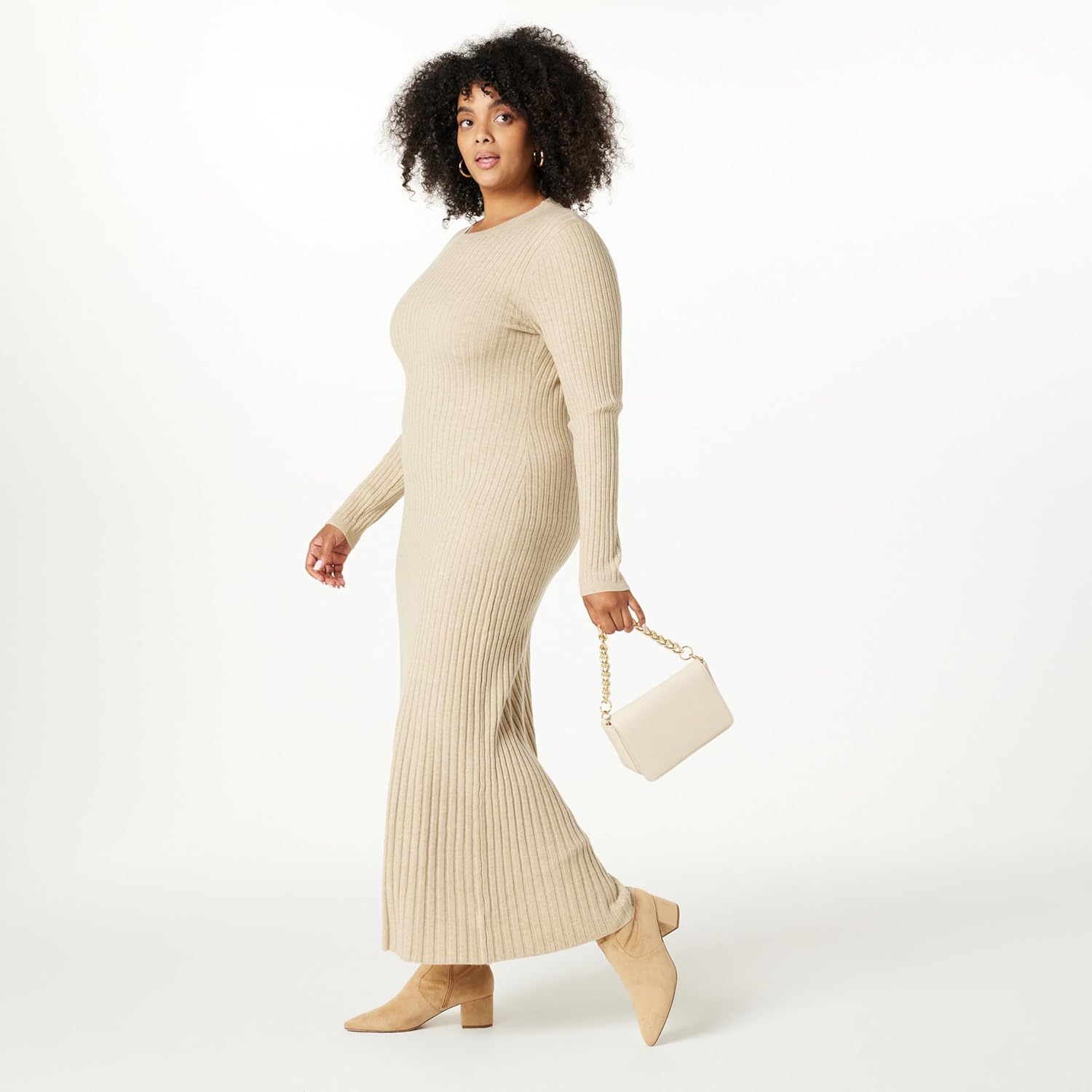 The Drop Women's Ashlyn Ribbed Sweater Maxi Dress - Image 7