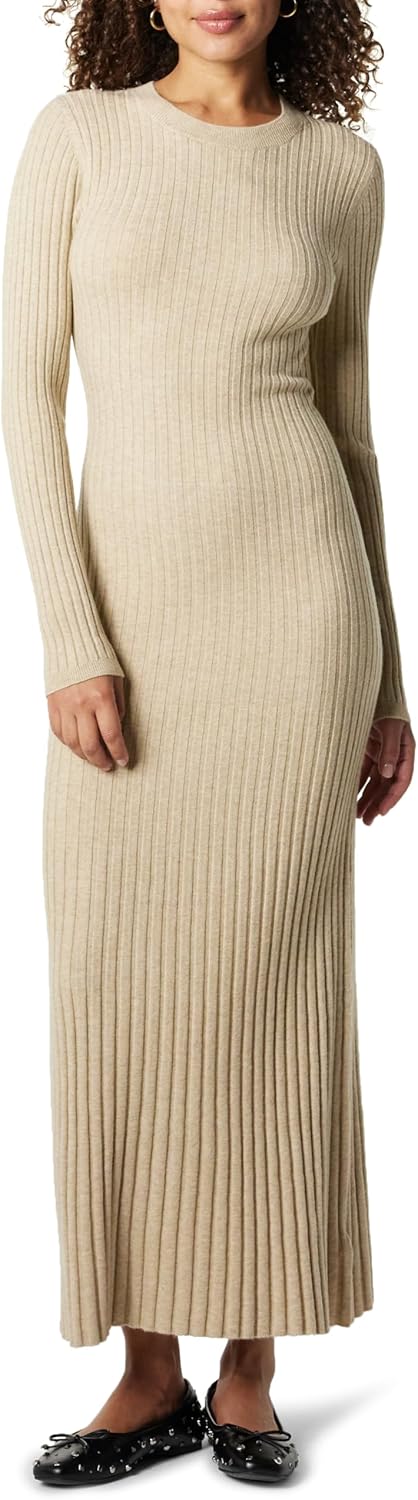 The Drop Women's Ashlyn Ribbed Sweater Maxi Dress