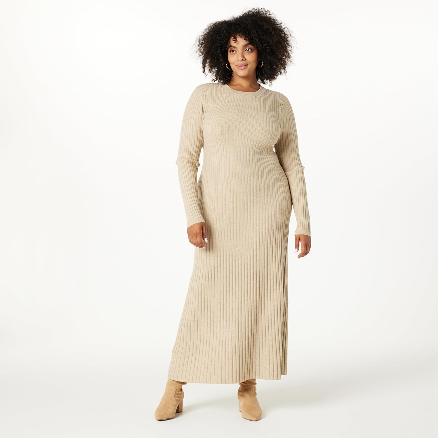 The Drop Women's Ashlyn Ribbed Sweater Maxi Dress - Image 5