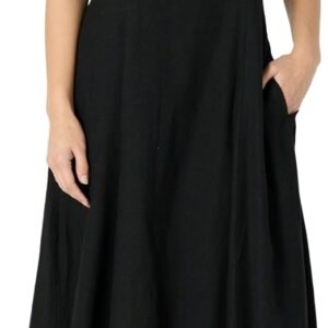 The Drop Women's Luna Scoop Neck Linen Maxi Dress