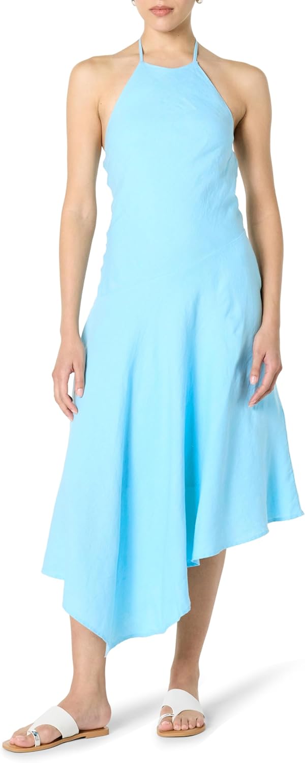 The Drop Women's Standard Ciga Halter Linen Maxi Dress - Image 8