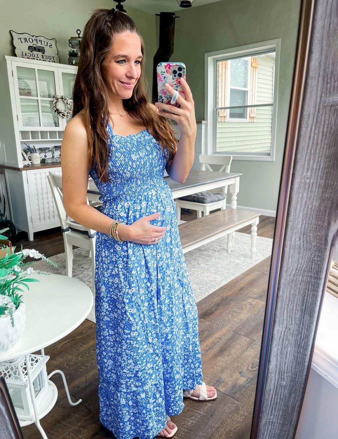 Tobrief Summer Floral Print Maxi Dresses for Women - Image 6